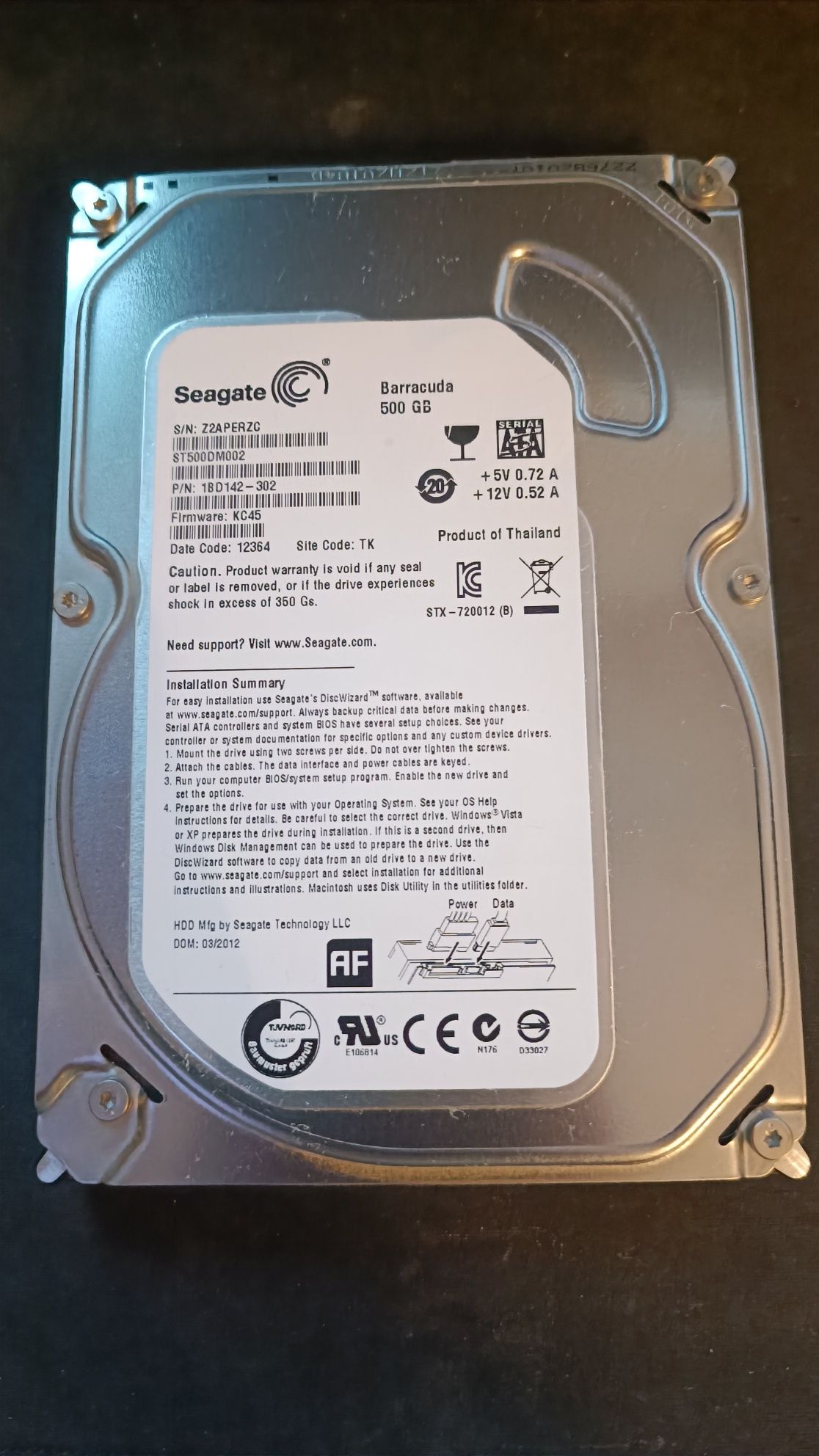 Dysk HDD 500 GB 3 szt