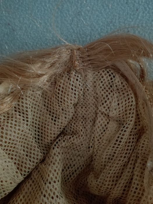 Peruca curta loira ondulada lace-front 100% poliéster