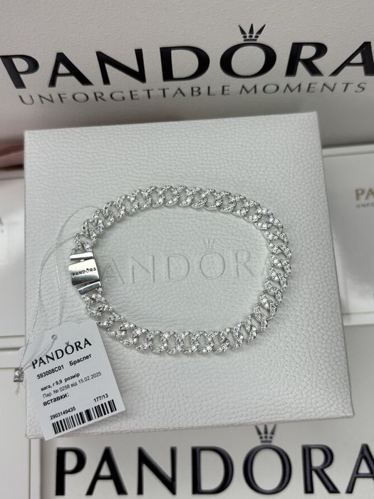 Браслет Pandora сяючим паве Пандора браслет