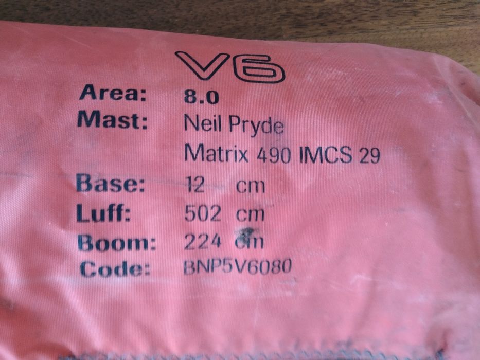 Żagiel Windsurfing Area 8.0.V6 duzy