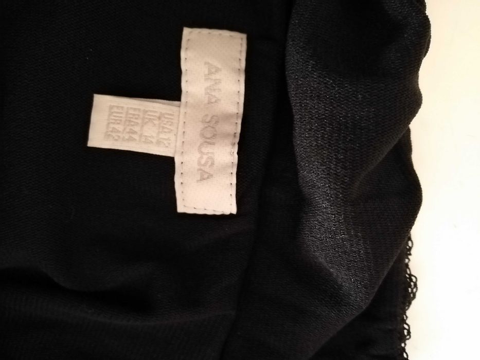 Vestido preto malha Ana Sousa