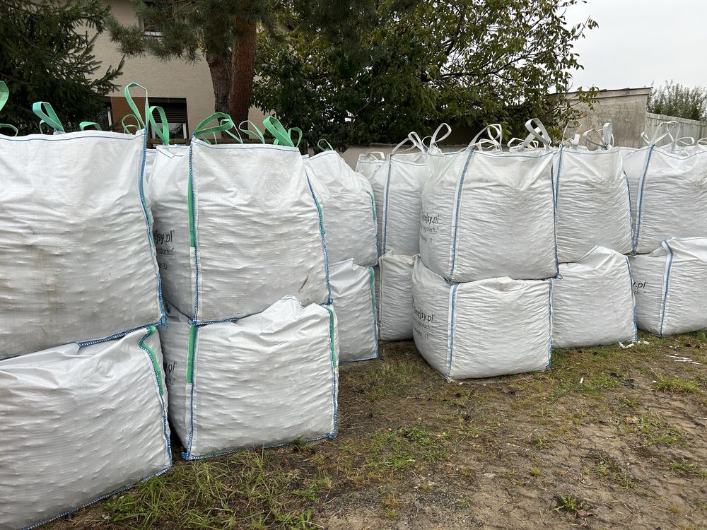 KORA KAMIENNA PŁUKANA bigbag 11, 32 Kamień w Workach Ogrodowy Grys