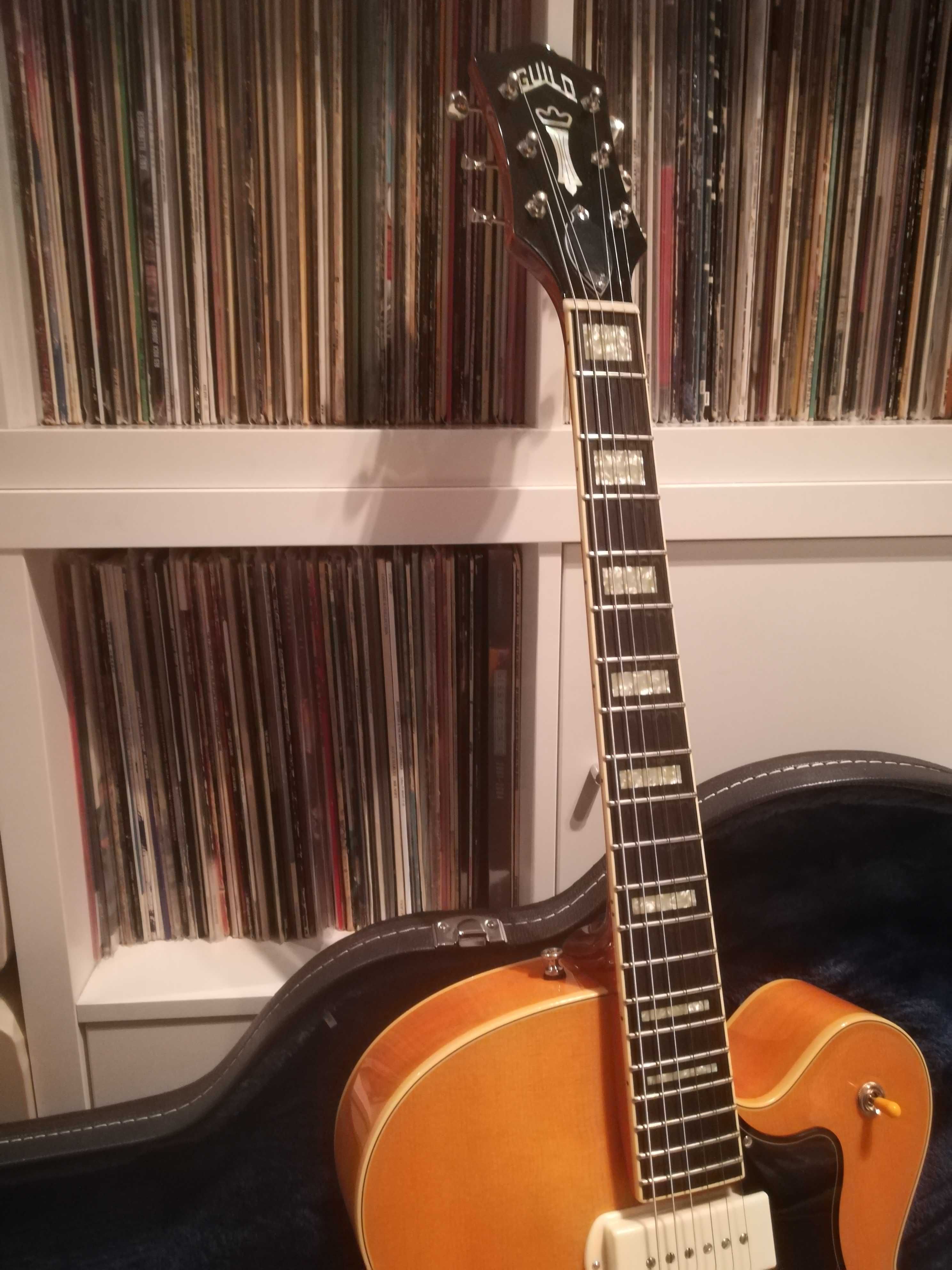 Gitara hollow body Guild archtop Bigsby, jak nowa, OKAZJA!!!