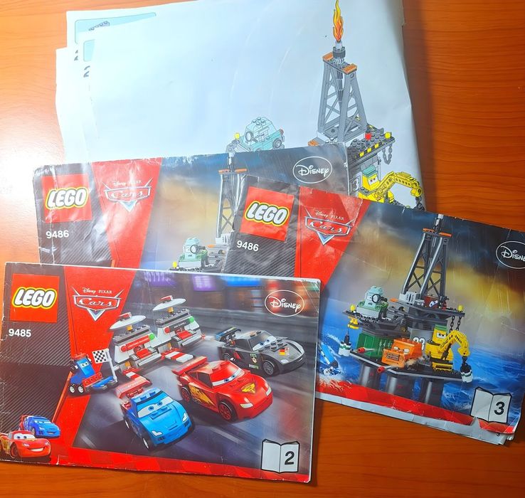 Набор лего "9486" + 3 редкие машинки Тачки.