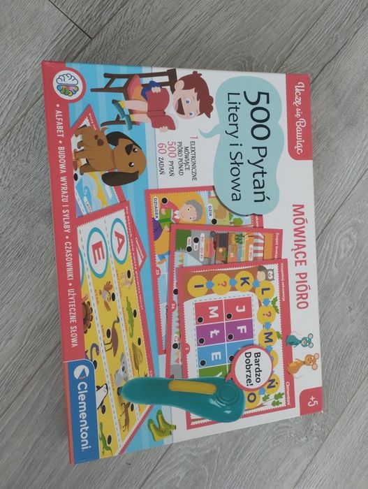 Mówiące pióro 500 Pytań Litery i Słowa Clementoni