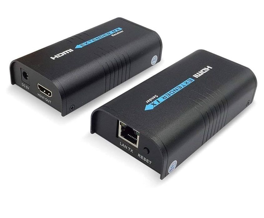 Extender HDMI LAN po skretce RJ45 przedłużacz konwenter do 100m