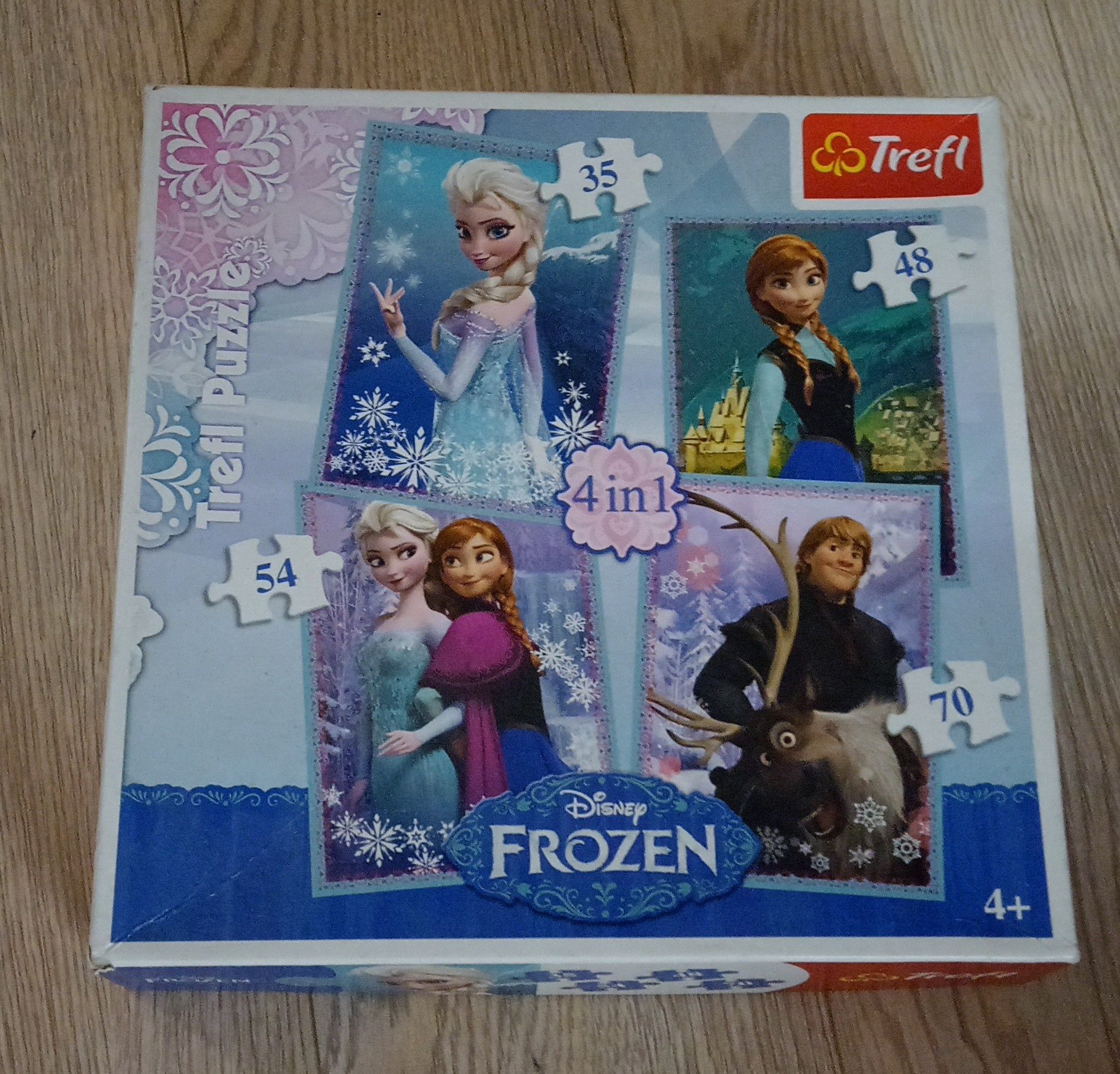 Puzzle Kraina Lodu II 4w1