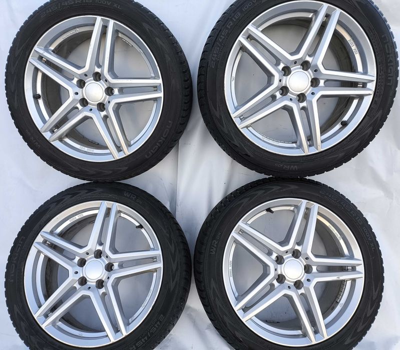 4x Alufelgi koła 5x108 245/45r18 zimowe Nokian Volvo super stan!