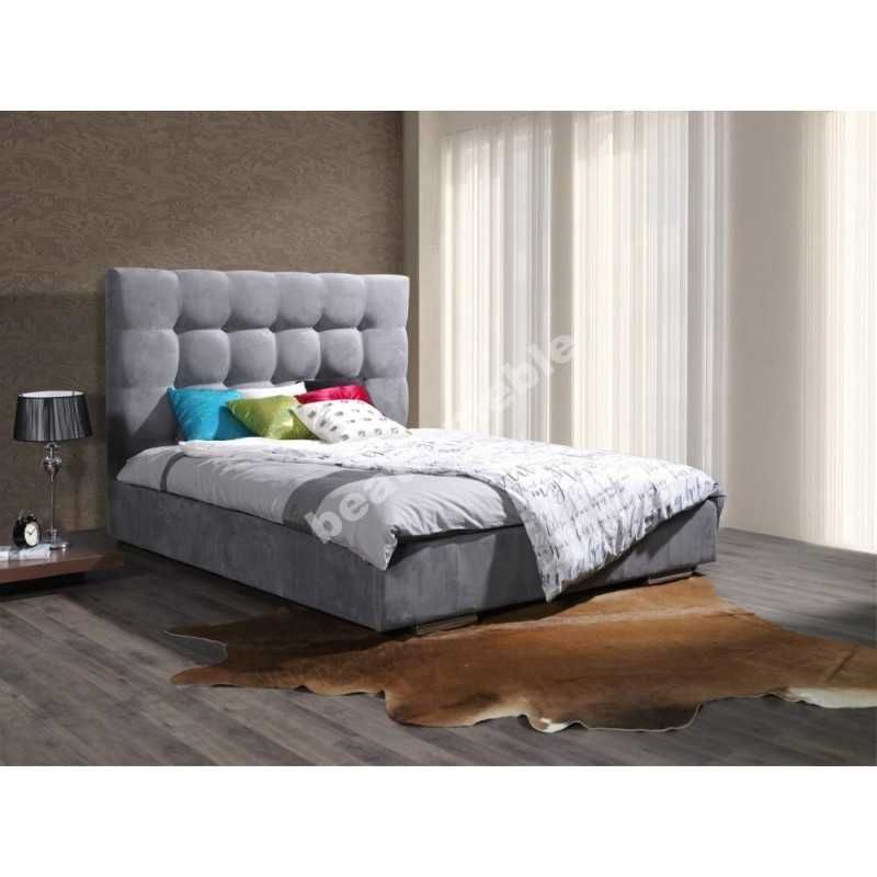 Tapicerowane łóżko sypialniane Grey 160x200 cm
