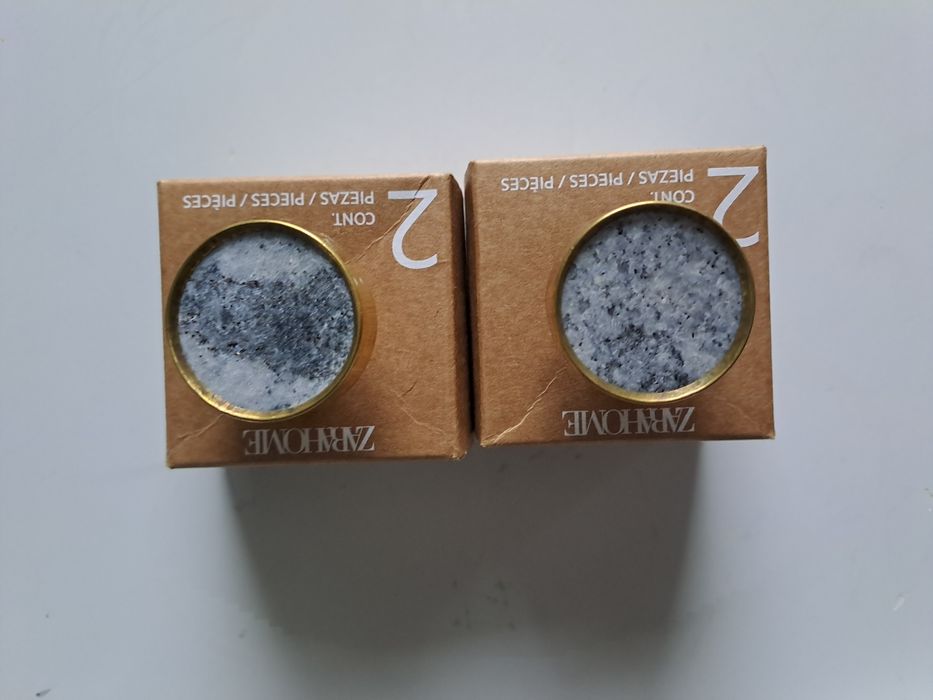 Marmurowe uchwyty gałki Zara home 4 szt