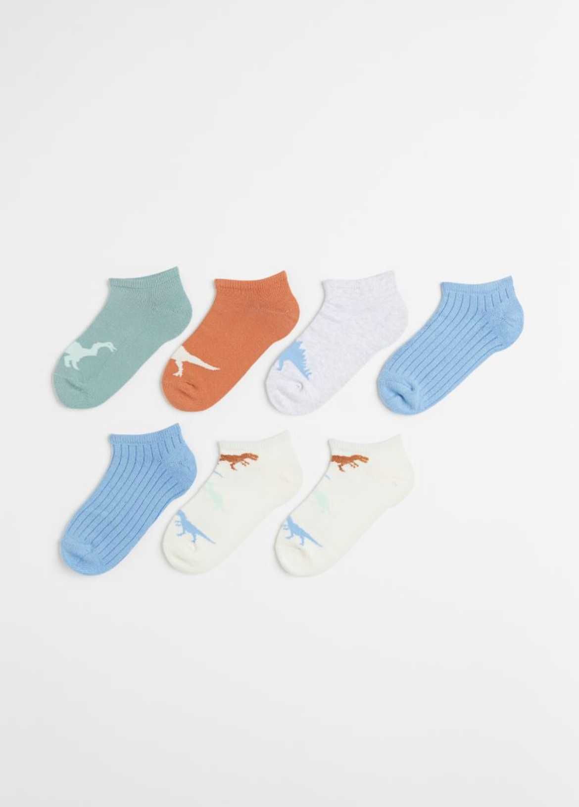 Шкарпетки кольорові діно від h&m -7 шт від 22 до 36 розміру