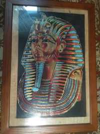 Продам картину - "Тутанхамон" на настоящем папирусе.