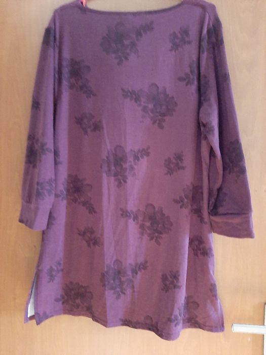 Bluzka-tunika bordowa