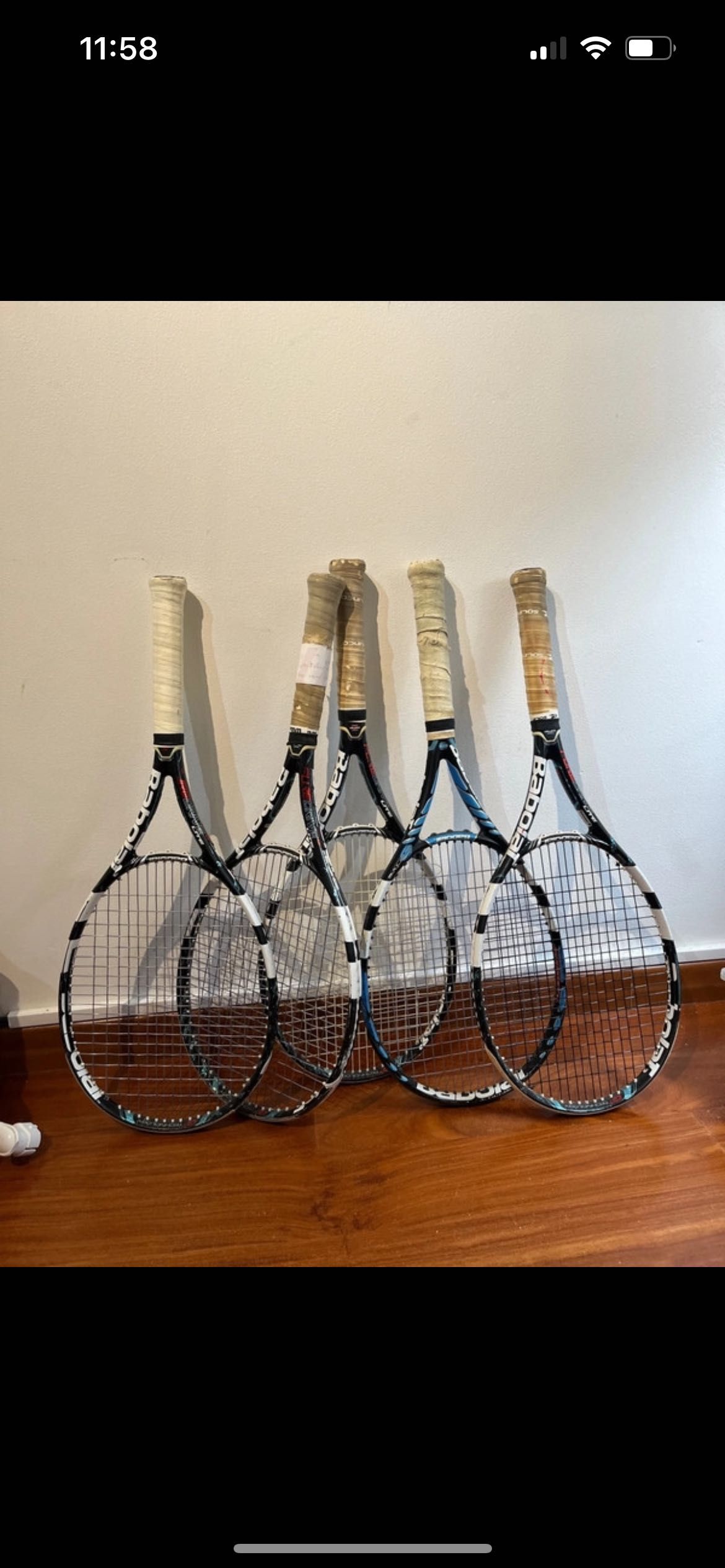 4 raquetes Babolat Pure Drive