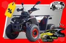 Quad ATV 125cc FOURCRAFT Półautomat 8 cali Felgi Stalowe DUŻY XL LED