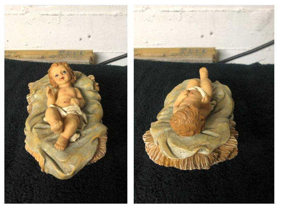 Presépio Completo com Figuras + Árvore Iluminada + Pai Natal