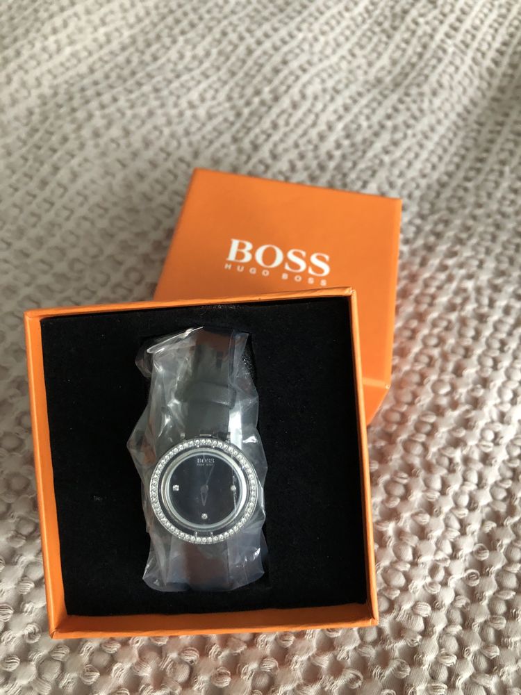 Montre Femme Hugo Boss Bracelet Satin Noir