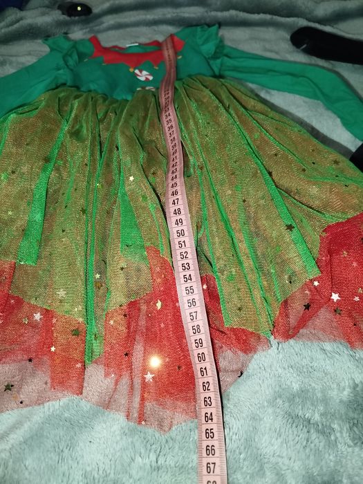 Плаття новорічне,помічниця Санти,помічниця Миколая ,ельф