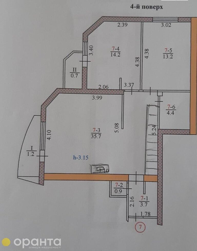 Продаж 3 кім. квартири в зданій новобудові у престижному мікрорайоні.