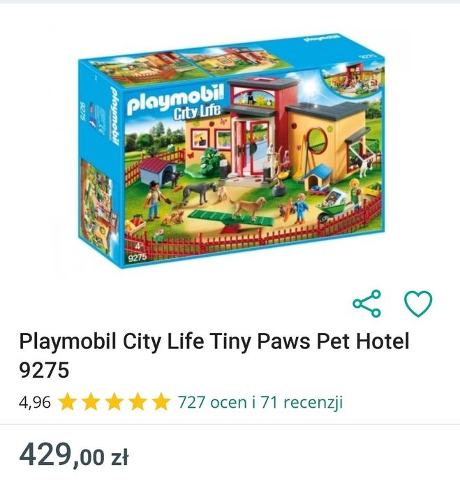 Klocki Playmobil hotel dla zwierząt