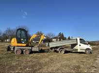 Wynajem minikoparki jcb 8020 bez operatora doba 350 zł wywrotka iveco