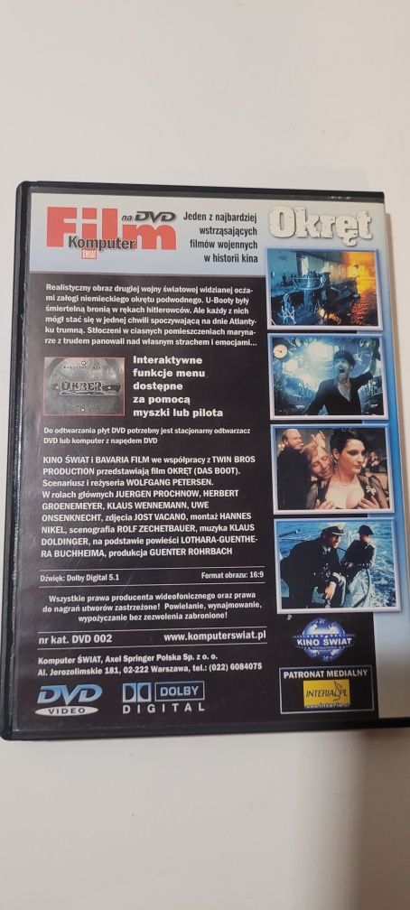 Film Das Boot (Okręt) płyta DVD