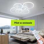 Lampa wisząca LED plafon ringi żyrandol + pilot * HIT * OKAZJA