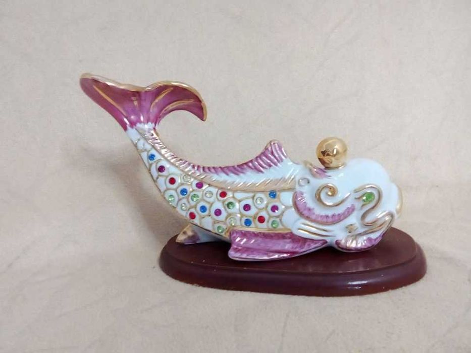 Peixe Porcelana Decorativo