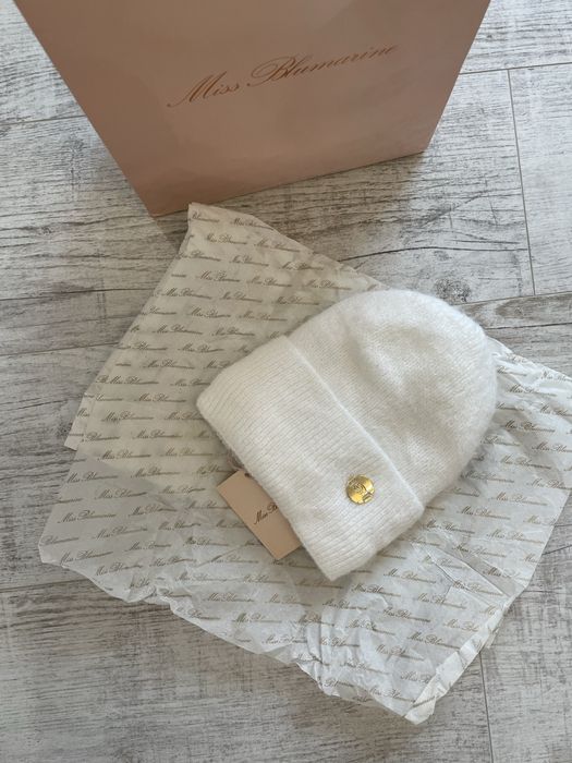 Шикарный зимние и демисезонный комплекты шапка и шарф blumarine Италия