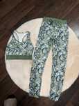 Strój sportowy top + legginsy XS