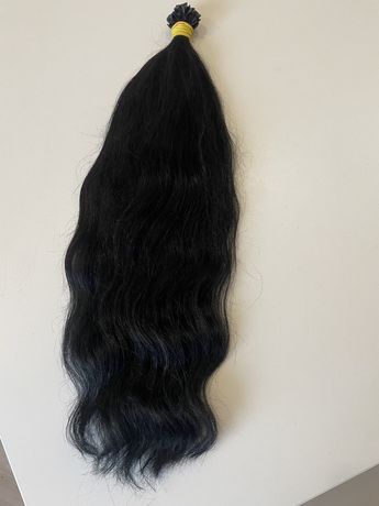 Словʼянське волосся, натуральне, чорне, для нарощення