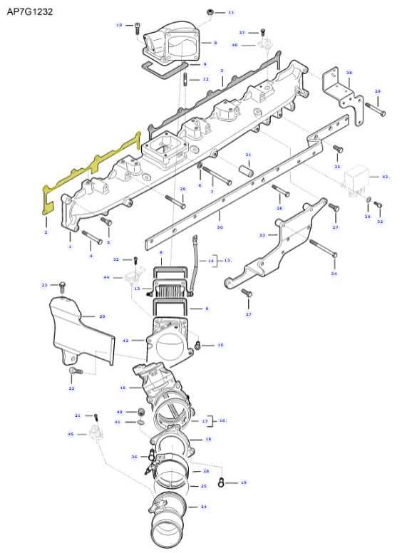 Uszczelka kolektora ssącego AGCO (Fendt, Massey Ferguson) V8370.69009