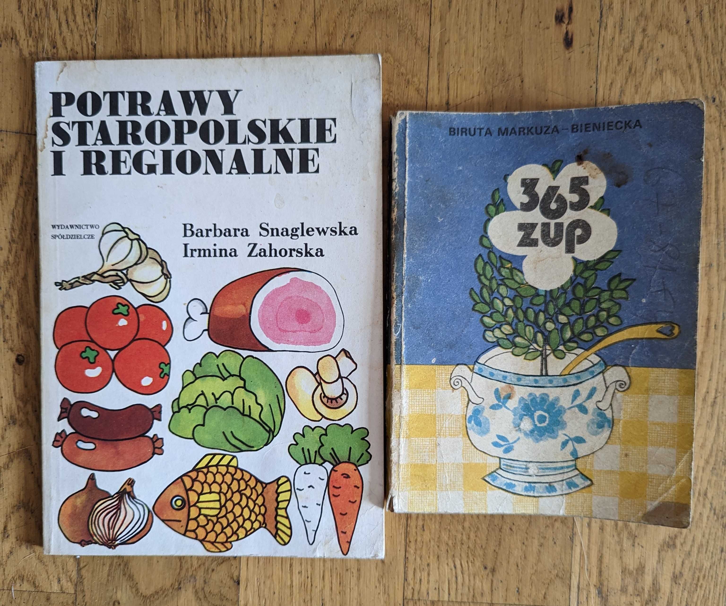 Dwie książki kucharskie potrawy staropolskie i regionalne 365 zup