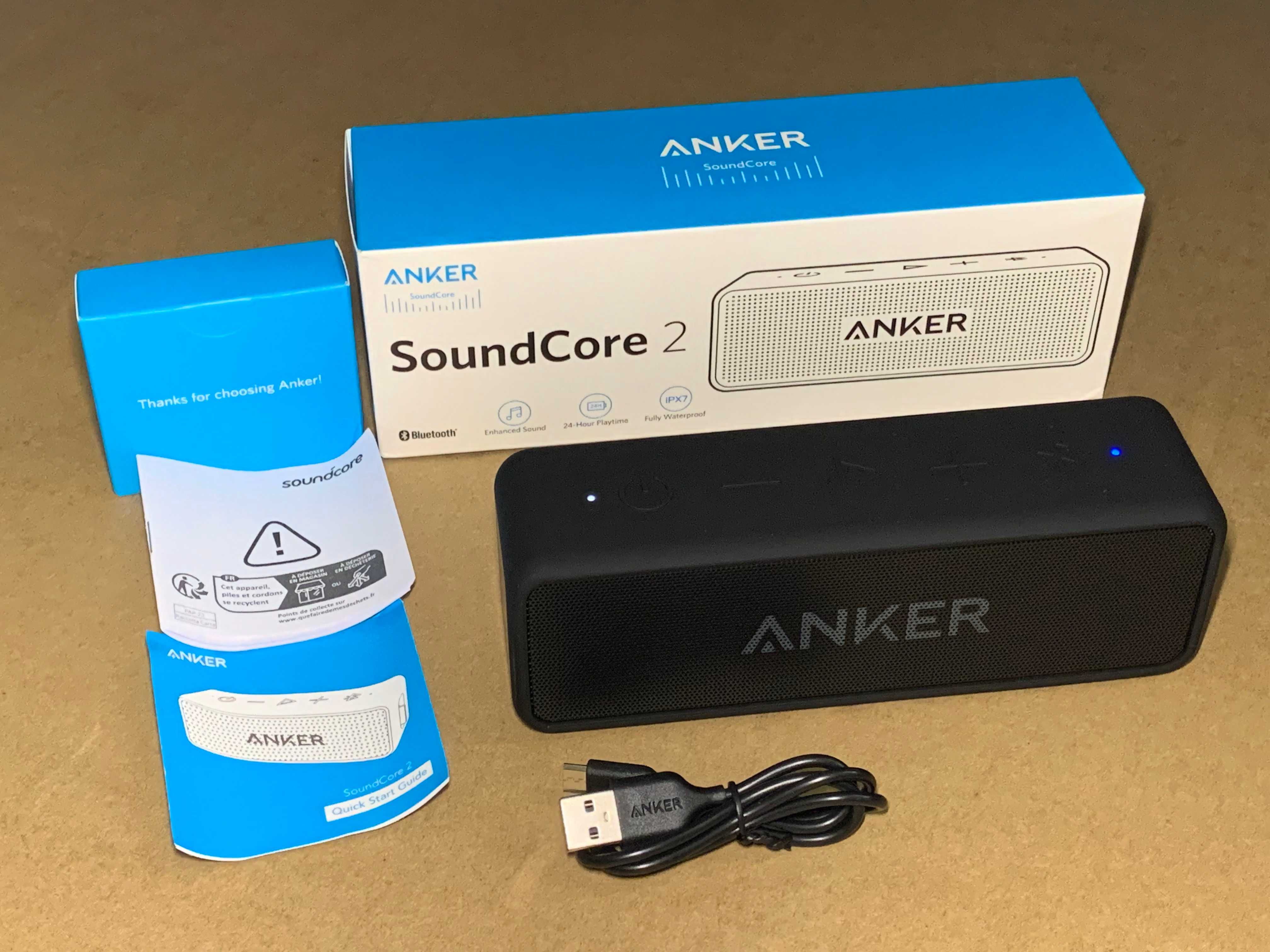 ANKER SoundCore 2 портативная стерео акустика (Bluetooth v5) Original