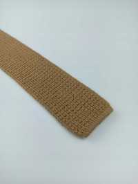 Brązowy kremowy kawowy wełniany krawat knit kn08