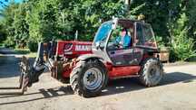 Ładowarka teleskopowa Manitou MT 1235S, 4745  motogodzin, 2008 rok