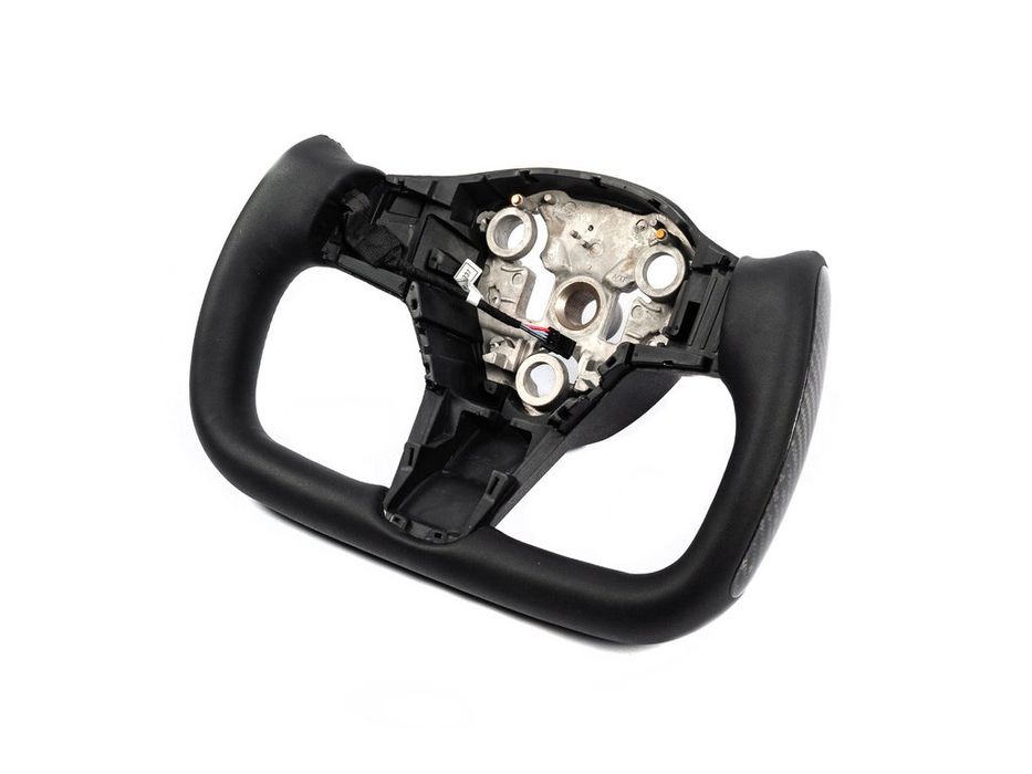 Tesla Model Y Кермо штурвал Шкірвініл, карбон, з підігрівом