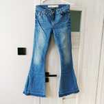 Spodnie jeansy niebieskie dzwony flare 34 xs Next
