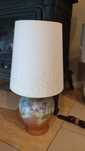 Lampa stołowa piękny pejzaż