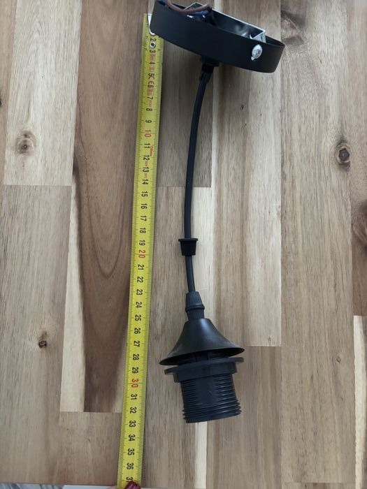 Lampa loft szlana czarna