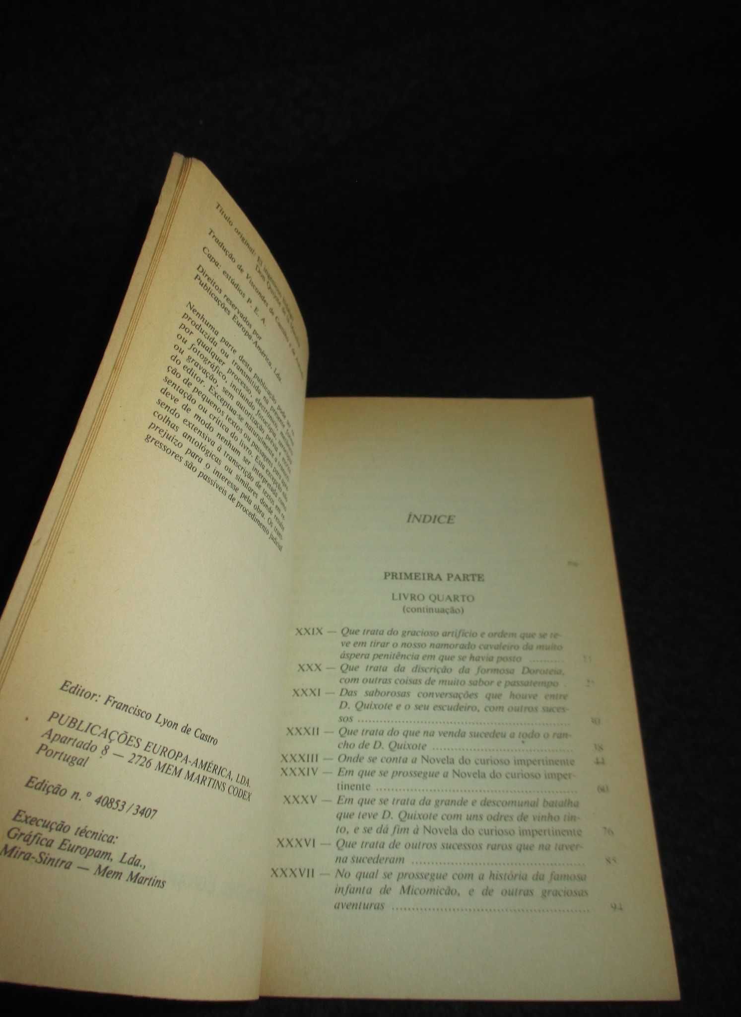 Livros O Engenhoso Fidalgo Dom Quixote de La Mancha Cervantes