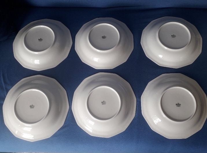 Talerze  do makaronu, na zupe 6 szt. Rosenthal Maria Biala