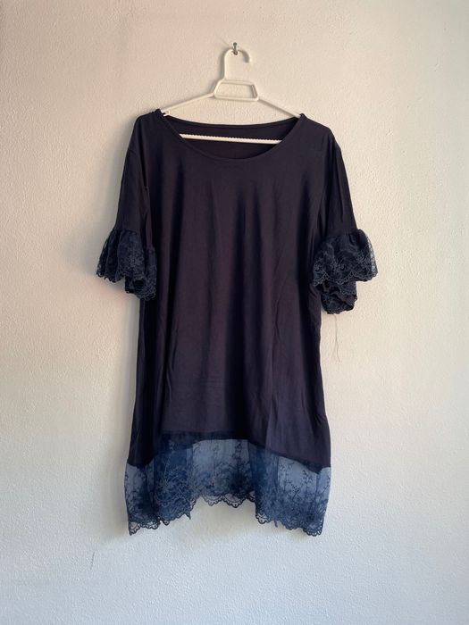 Tunica comprida azul