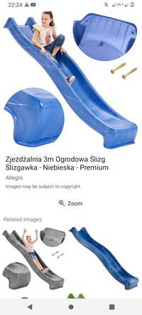 Ślizgawka plac zabaw stan idealny 3 metry