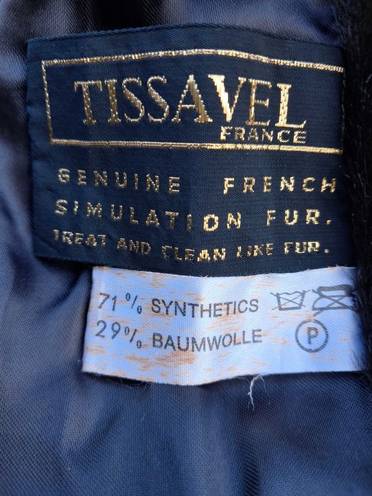 Casaco longo de inverno vintage anos 60 Tissavel França