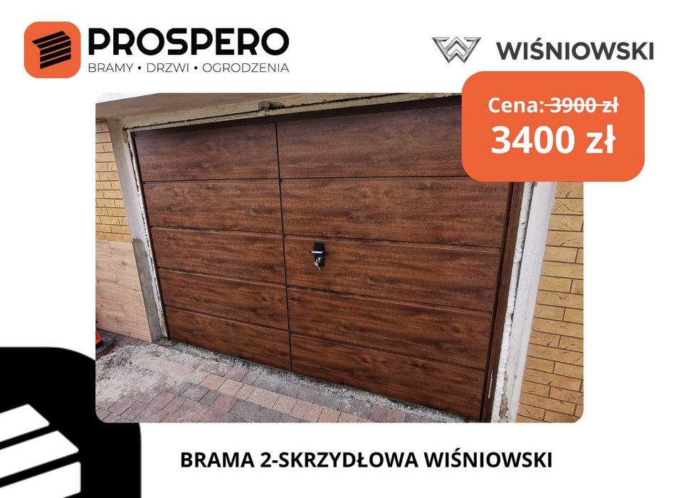 BRAMA rozwierna 2-skrzydłowa WIŚNIOWSKI / Orzesze, Łaziska Górne