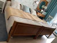 Łóżko drewniane w okleinie dębowej 200x180