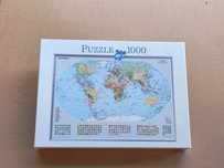 Puzzle mapa político mundo 1000 peças 70x50  (novo, selado)