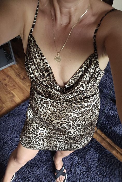 Sukienka ala pizamka M seksi