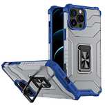 Pancerne etui + magnetyczny uchwyt iPhone 13 Pro Max niebieski